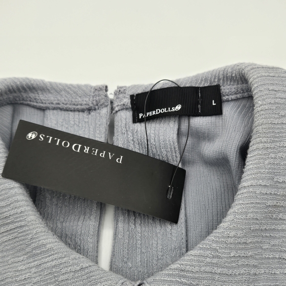 PaperDolls NWT Textured Collared Top - Picture 7 of 8